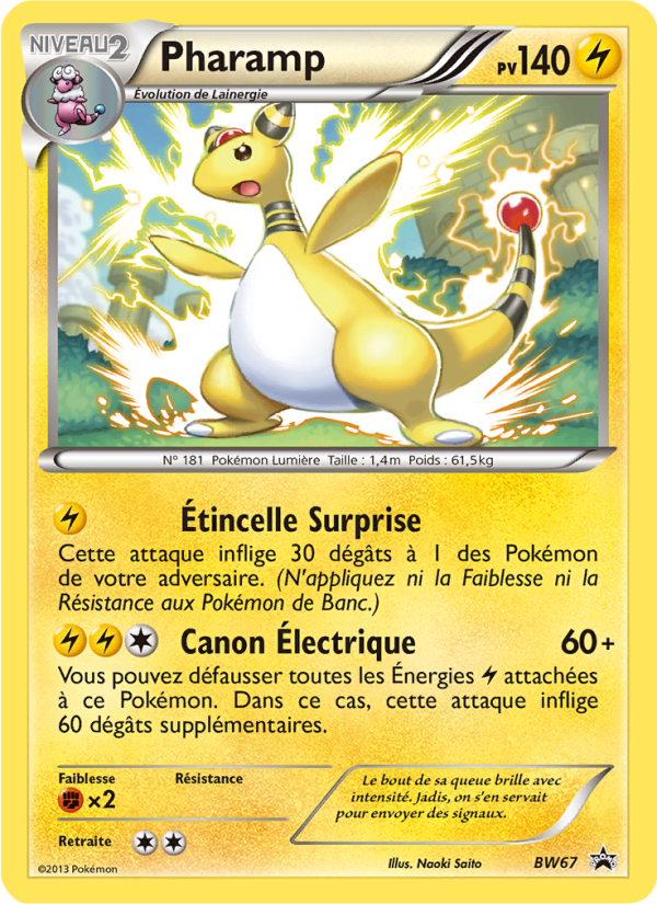 Pharamp BW67 — Black & White Promos (French Pokémon TCG card)