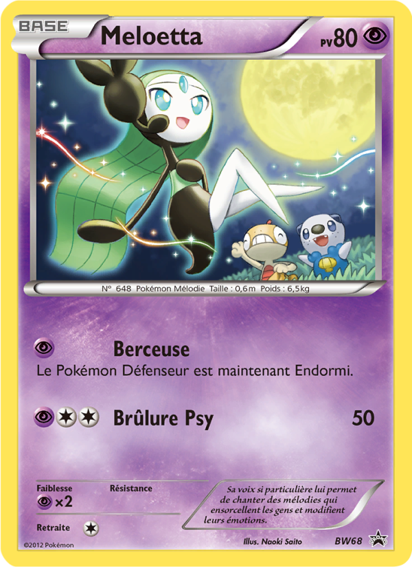 Meloetta BW68 — Black & White Promos (French Pokémon TCG card)