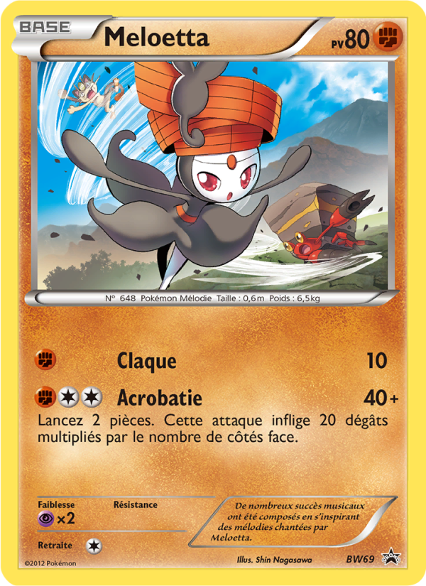Meloetta BW69 — Black & White Promos (French Pokémon TCG card)