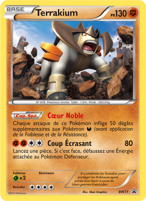 Terrakium BW71 — Black & White Promos (French Pokémon TCG card)