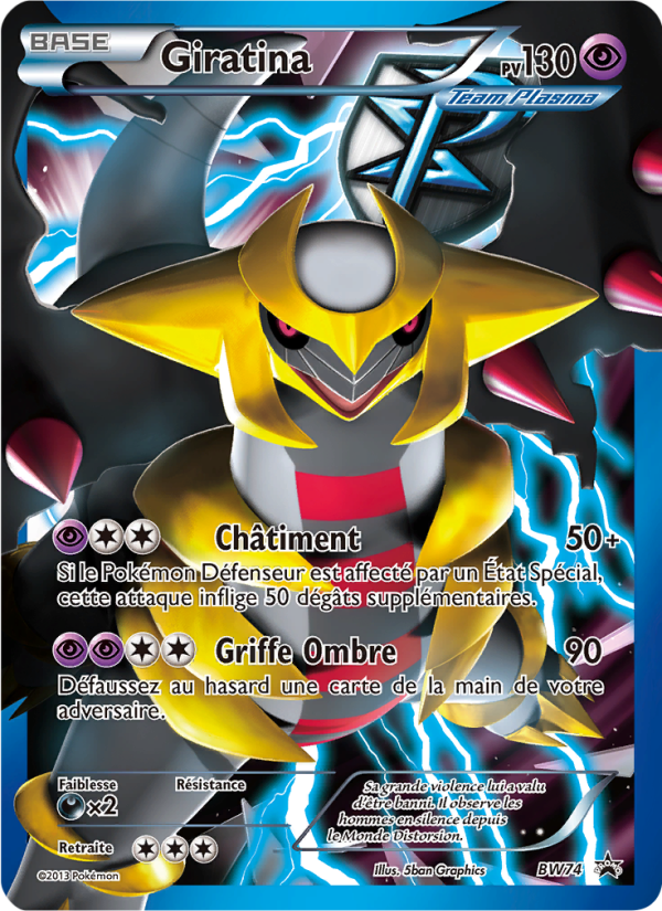 Giratina BW74 — Black & White Promos (French Pokémon TCG card)