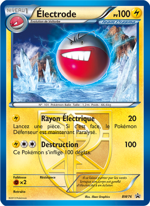 Électrode BW76 — Black & White Promos (French Pokémon TCG card)