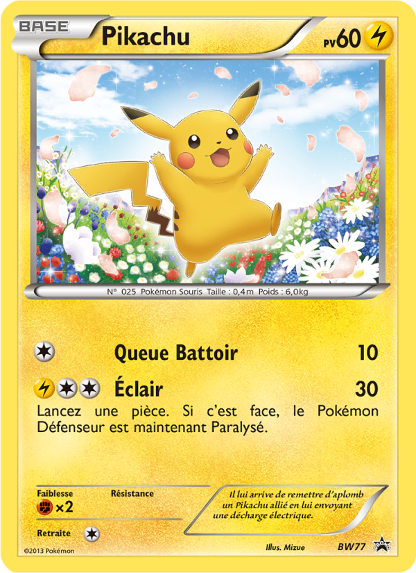 Pikachu BW77 — Black & White Promos (French Pokémon TCG card)