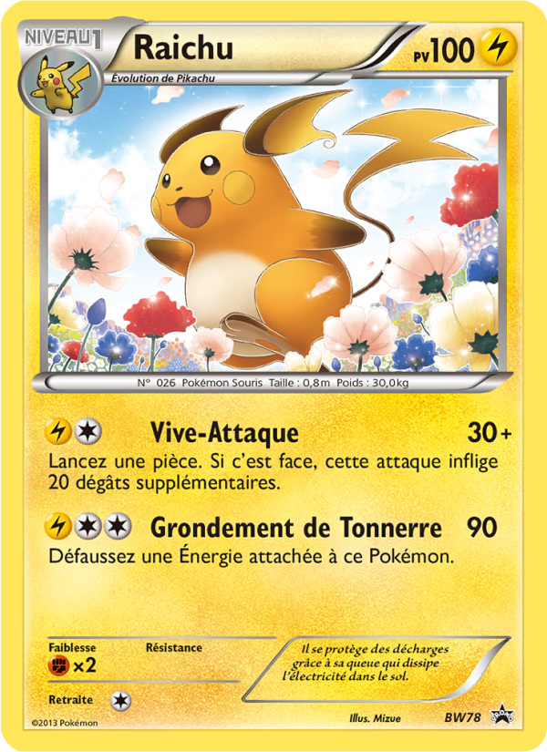 Raichu BW78 — Black & White Promos (French Pokémon TCG card)
