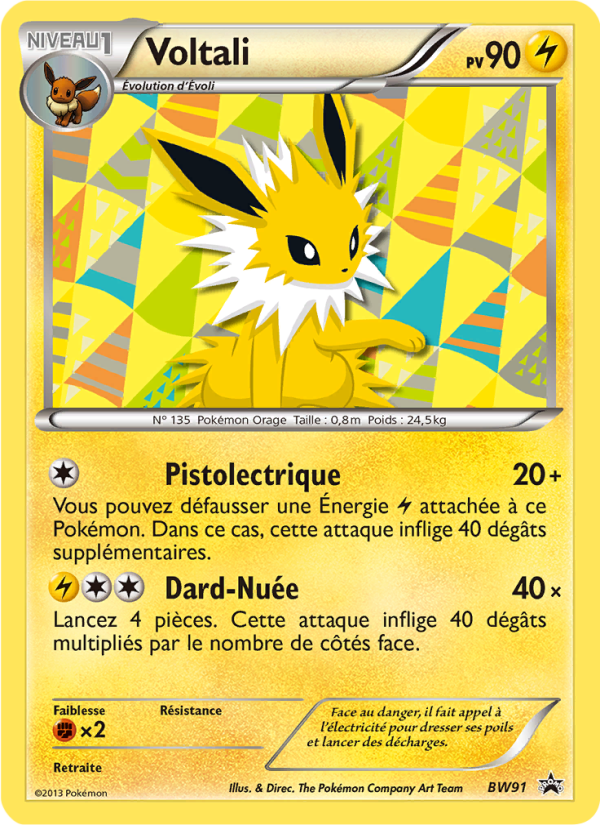 Voltali BW91 — Black & White Promos (French Pokémon TCG card)