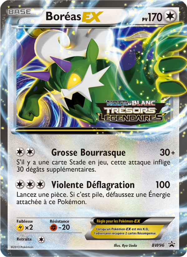 Boréas ex BW96 — Black & White Promos (French Pokémon TCG card)