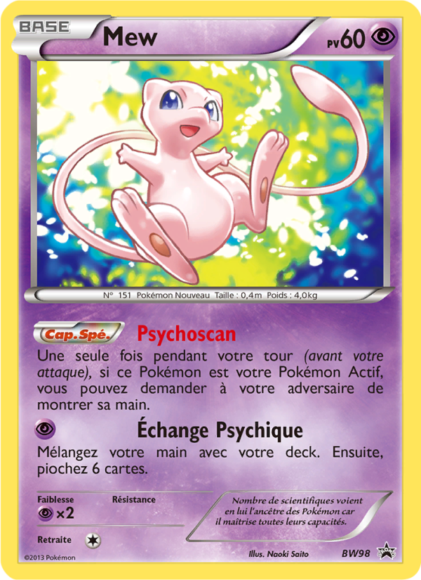 Mew BW98 — Black & White Promos (French Pokémon TCG card)