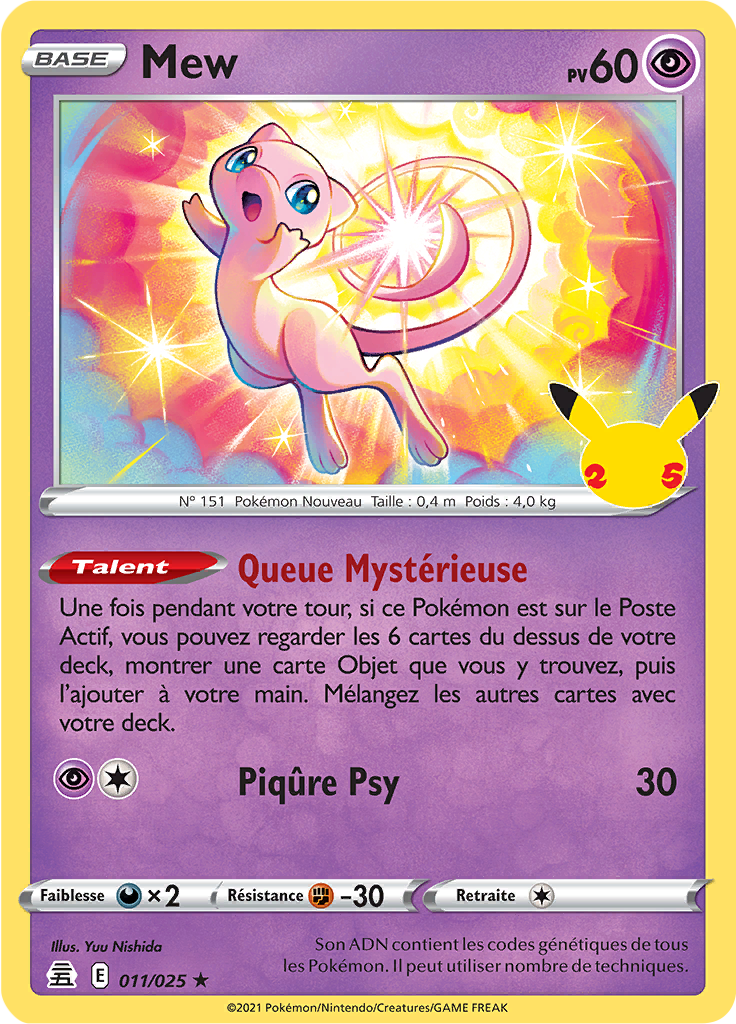 Mew 11/50 — Celebrations (French Pokémon TCG card)