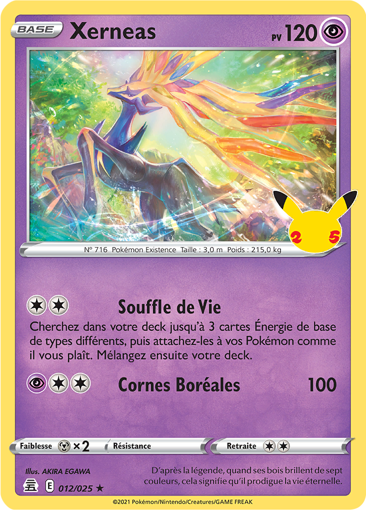 Xerneas 12/50 — Celebrations (French Pokémon TCG card)