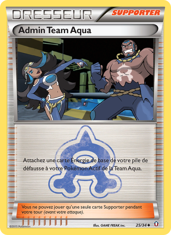 Admin Team Aqua 25 — Double Crisis (French Pokémon TCG card)