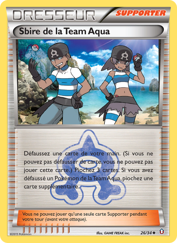 Sbire de la Team Aqua 26 — Double Crisis (French Pokémon TCG card)