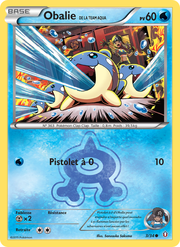 Obalie de la Team Aqua 3 — Double Crisis (French Pokémon TCG card)