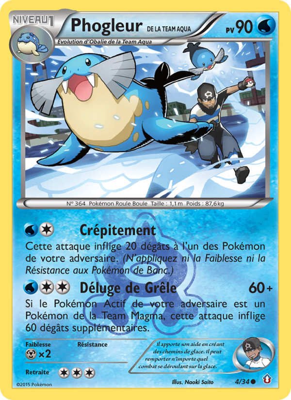 Phogleur de la Team Aqua 4 — Double Crisis (French Pokémon TCG card)