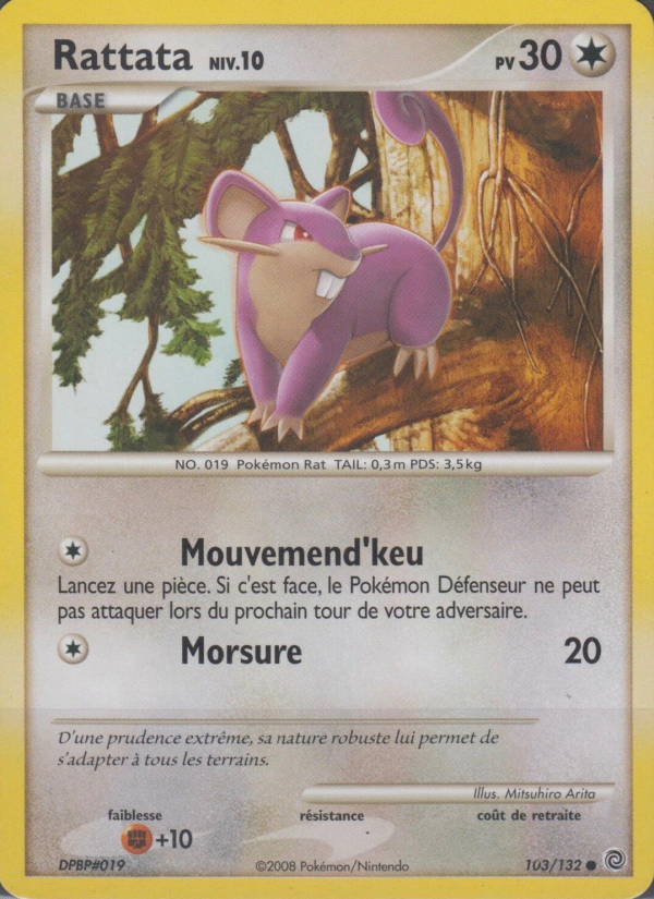 Rattata 103 — Secret Wonders (French Pokémon TCG card)