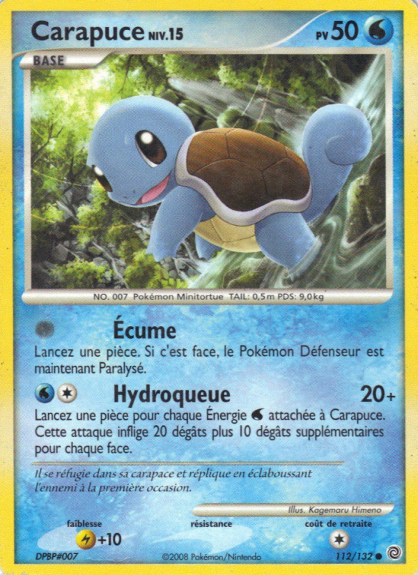 Carapuce 112 — Secret Wonders (French Pokémon TCG card)