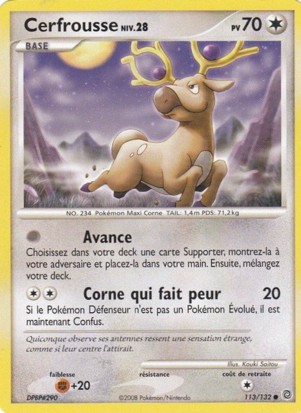 Cerfrousse 113 — Secret Wonders (French Pokémon TCG card)