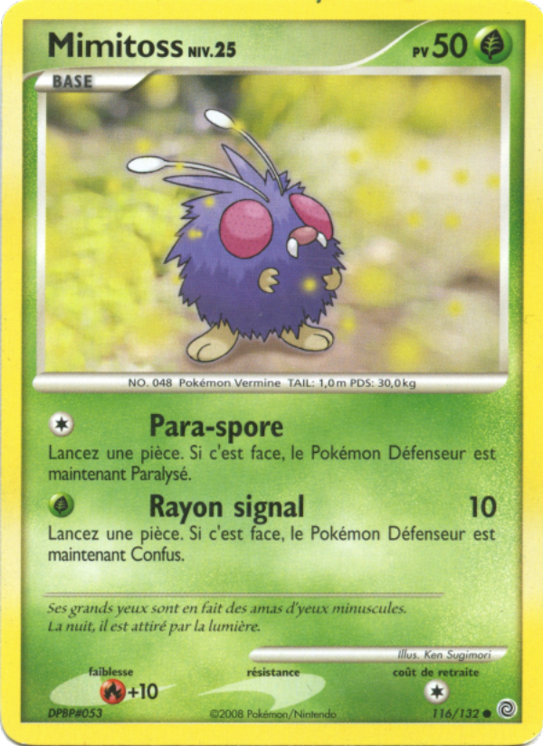 Mimitoss 116 — Secret Wonders (French Pokémon TCG card)