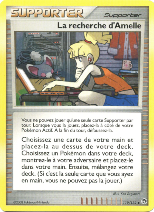 La recherche d'Amelle 119 — Secret Wonders (French Pokémon TCG card)