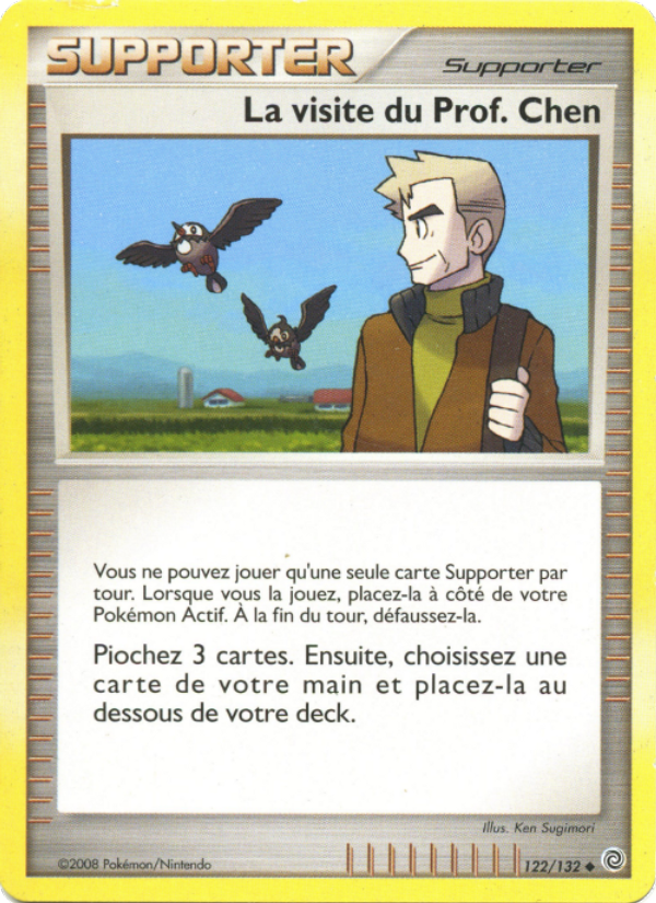 La visite du Prof. Chen 122 — Secret Wonders (French Pokémon TCG card)