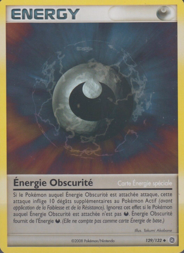 Énergie Obscurité 129 — Secret Wonders (French Pokémon TCG card)