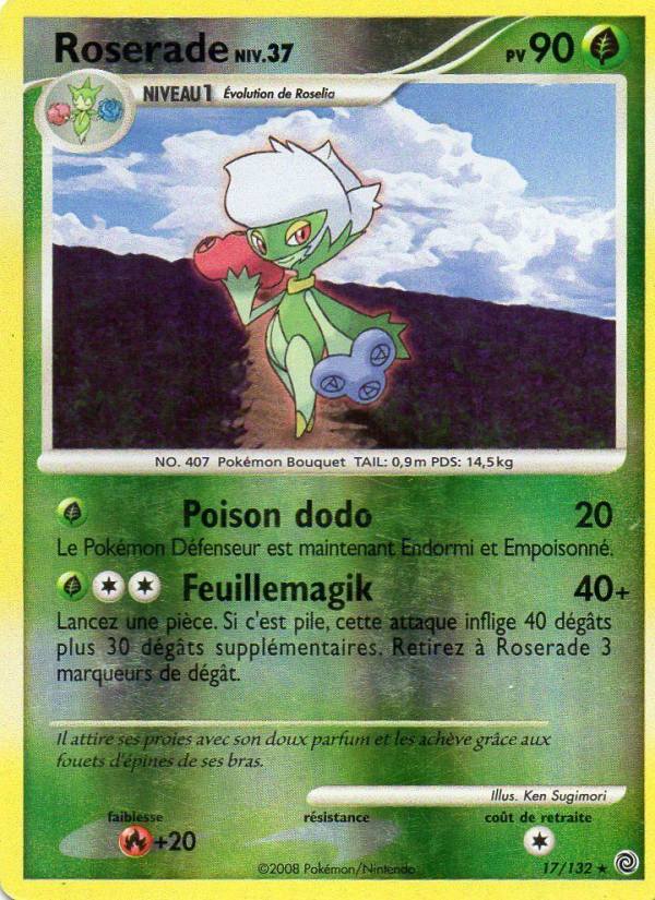 Roserade 17 — Secret Wonders (French Pokémon TCG card)