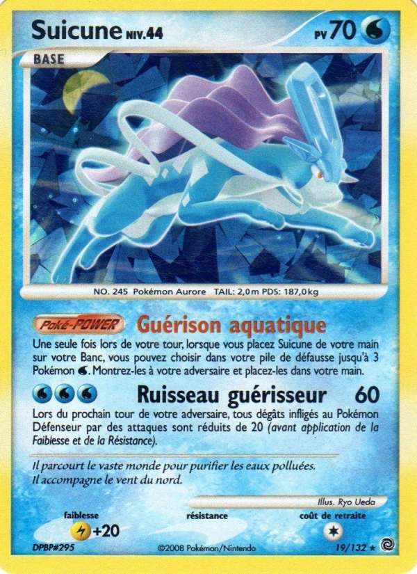 Suicune 19 — Secret Wonders (French Pokémon TCG card)