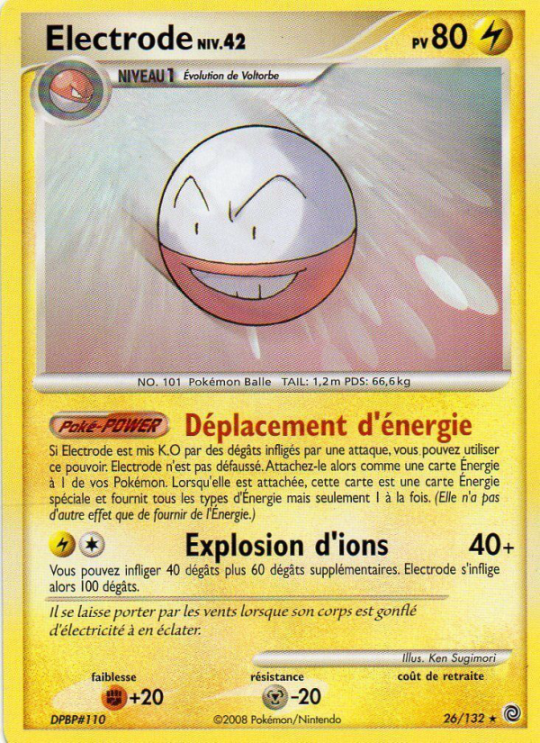 Electrode 26 — Secret Wonders (French Pokémon TCG card)