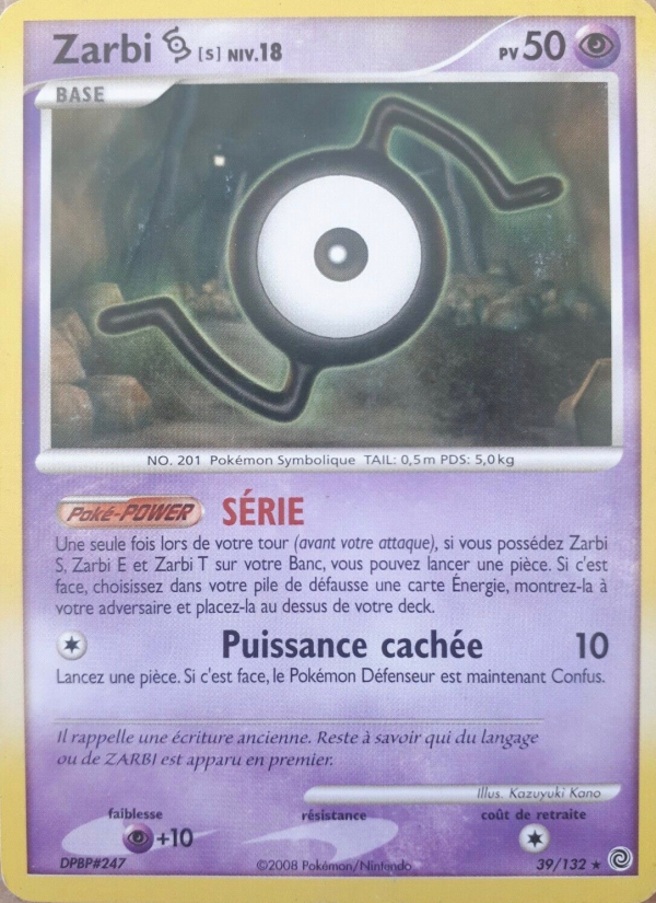 Zarbi S 39 — Secret Wonders (French Pokémon TCG card)