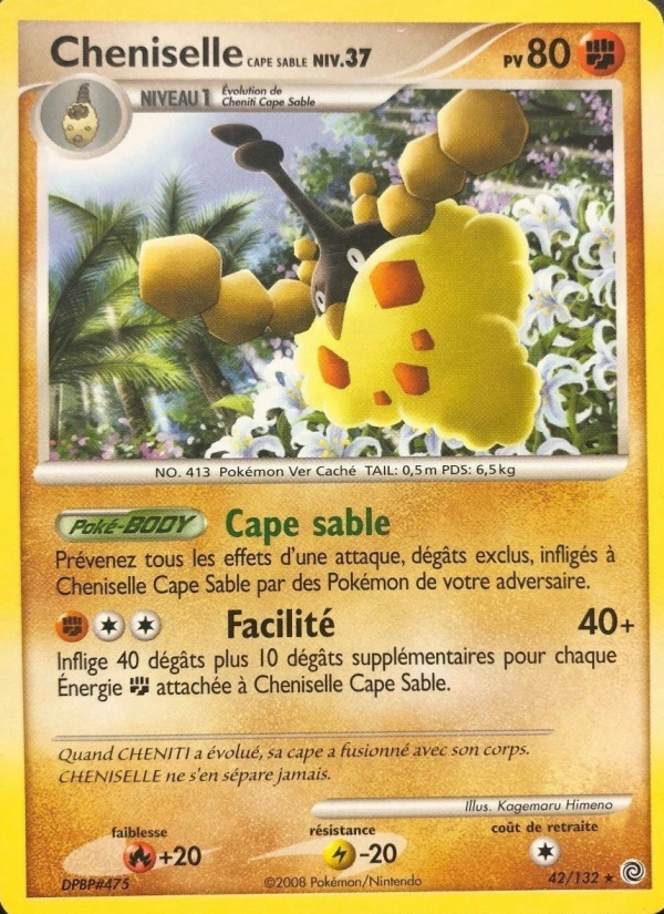 Cheniselle Cape Sable 42 — Secret Wonders (French Pokémon TCG card)