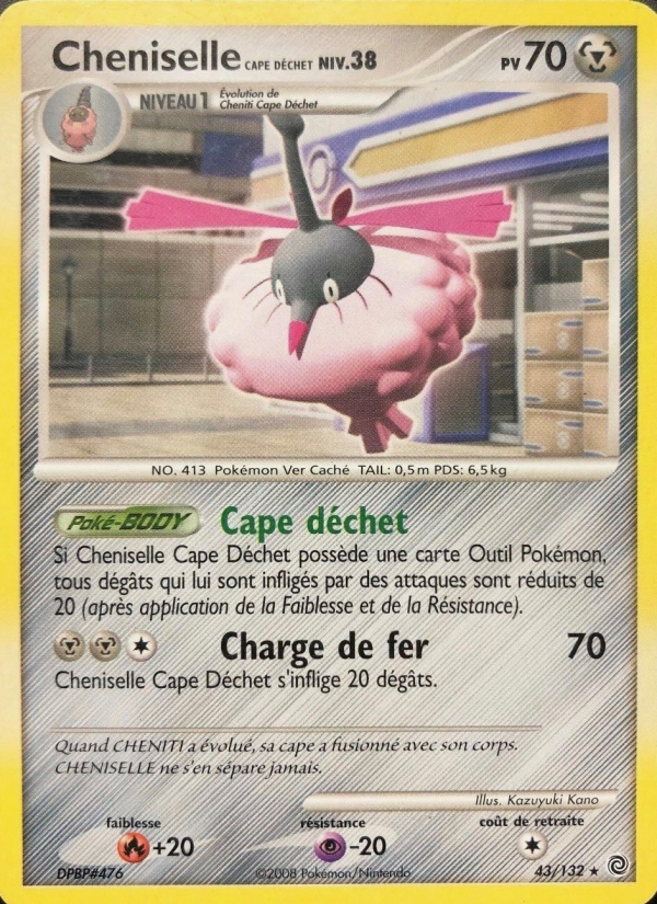 Cheniselle Cape Déchet 43 — Secret Wonders (French Pokémon TCG card)