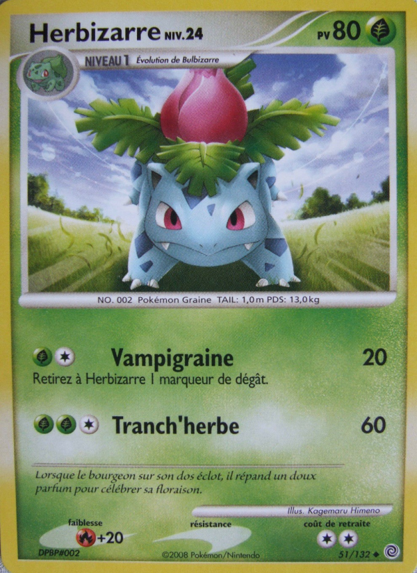 Herbizarre 51 — Secret Wonders (French Pokémon TCG card)