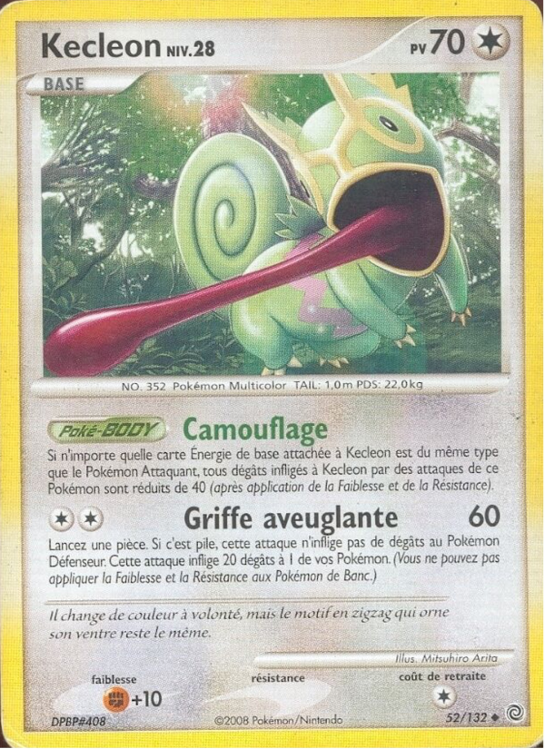 Kecleon 52 — Secret Wonders (French Pokémon TCG card)