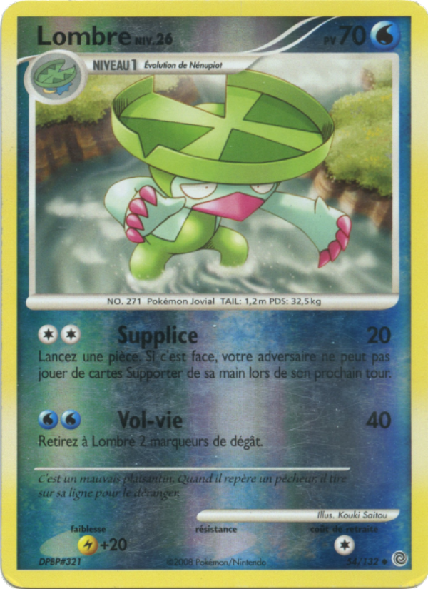 Lombre 54 — Secret Wonders (French Pokémon TCG card)