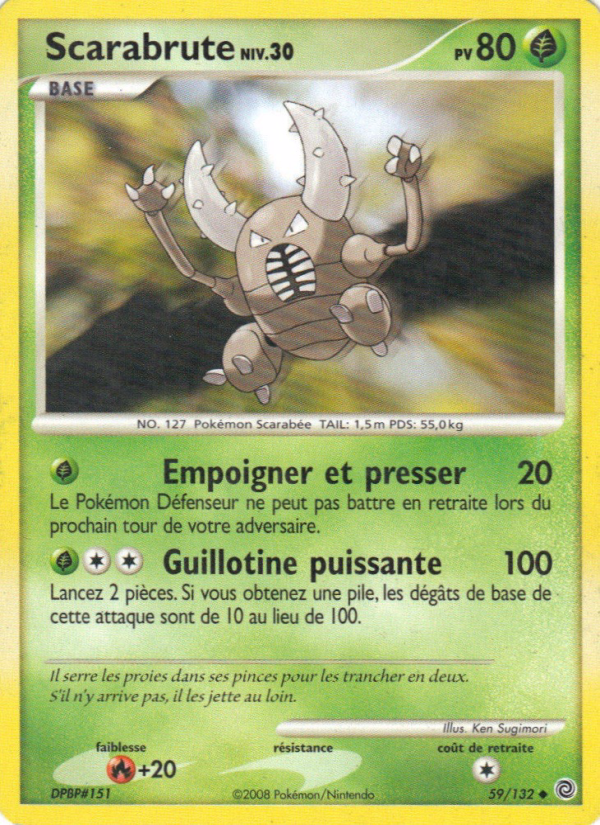 Scarabrute 59 — Secret Wonders (French Pokémon TCG card)