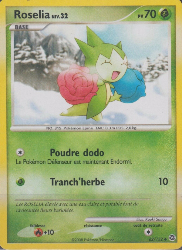Roselia 62 — Secret Wonders (French Pokémon TCG card)