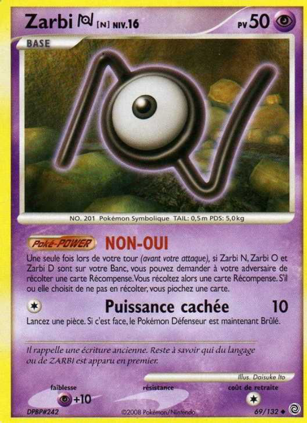 Zarbi N 69 — Secret Wonders (French Pokémon TCG card)