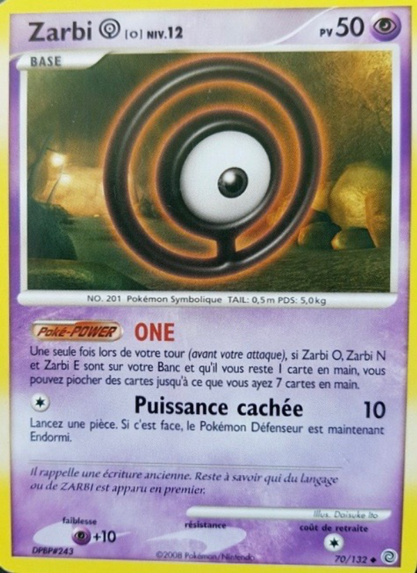 Zarbi O 70 — Secret Wonders (French Pokémon TCG card)