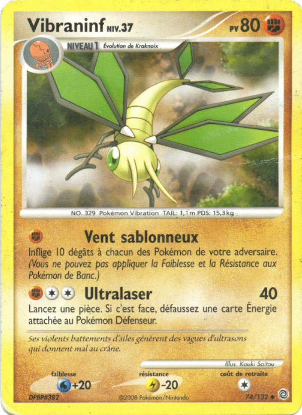 Vibraninf 74 — Secret Wonders (French Pokémon TCG card)