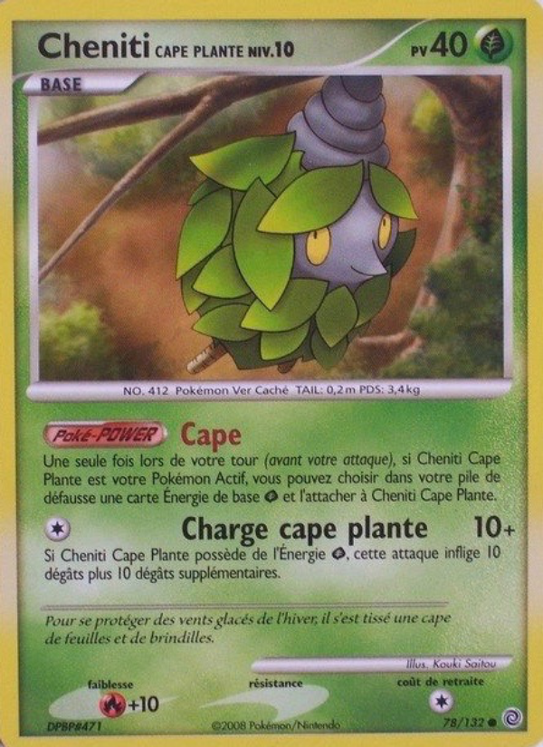 Cheniti Cape Plante 78 — Secret Wonders (French Pokémon TCG card)