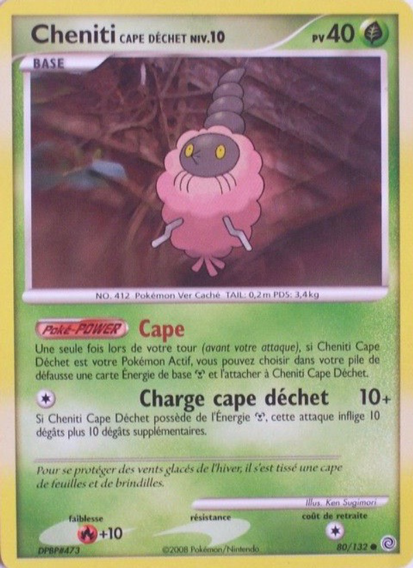 Cheniti Cape Déchet 80 — Secret Wonders (French Pokémon TCG card)