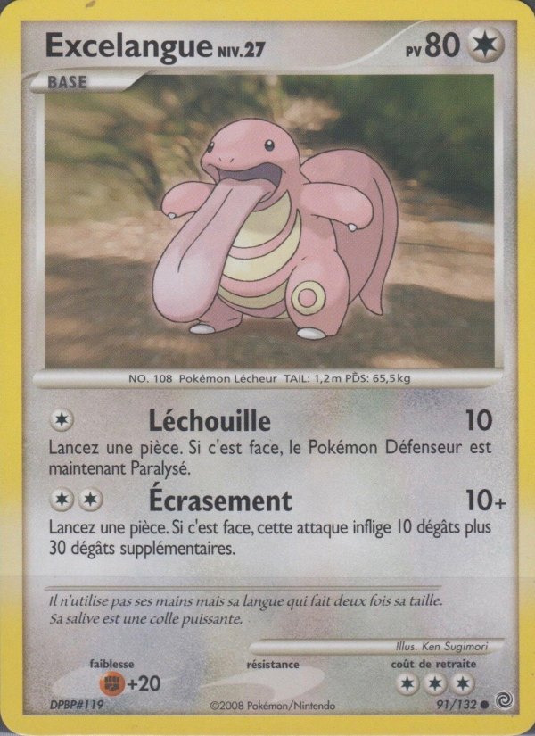 Excelangue 91 — Secret Wonders (French Pokémon TCG card)