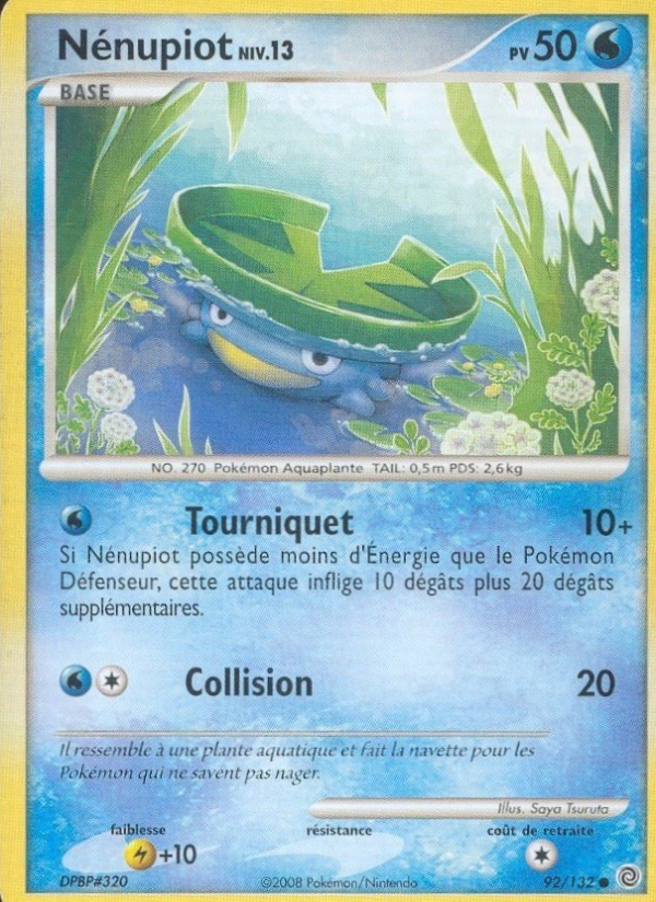 Nénupiot 92 — Secret Wonders (French Pokémon TCG card)