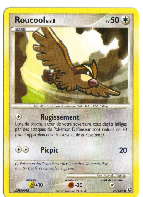 Roucool 99 — Secret Wonders (French Pokémon TCG card)