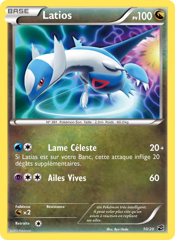 Latios 10 — Tesoro de Dragones (French Pokémon TCG card)