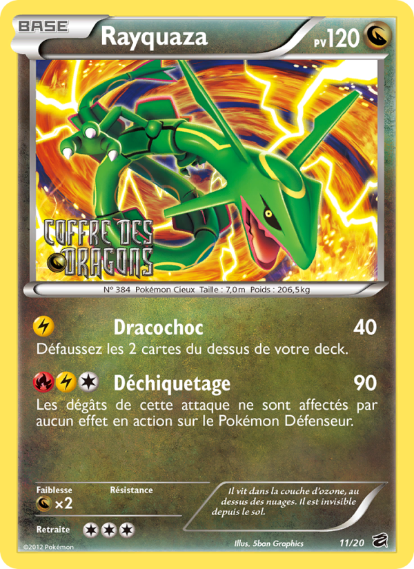 Rayquaza 11 — Tesoro de Dragones (French Pokémon TCG card)