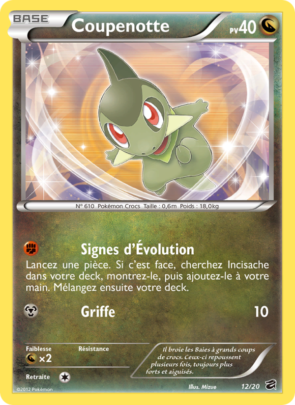 Coupenotte 12 — Tesoro de Dragones (French Pokémon TCG card)