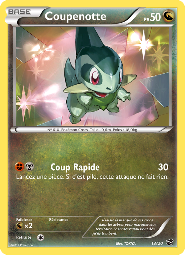 Coupenotte 13 — Tesoro de Dragones (French Pokémon TCG card)