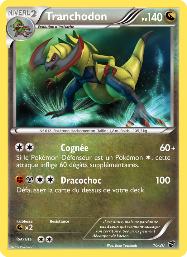 Tranchodon 16 — Tesoro de Dragones (French Pokémon TCG card)