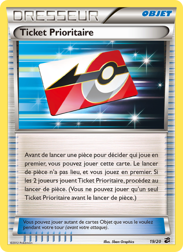Ticket Prioritaire 19 — Tesoro de Dragones (French Pokémon TCG card)