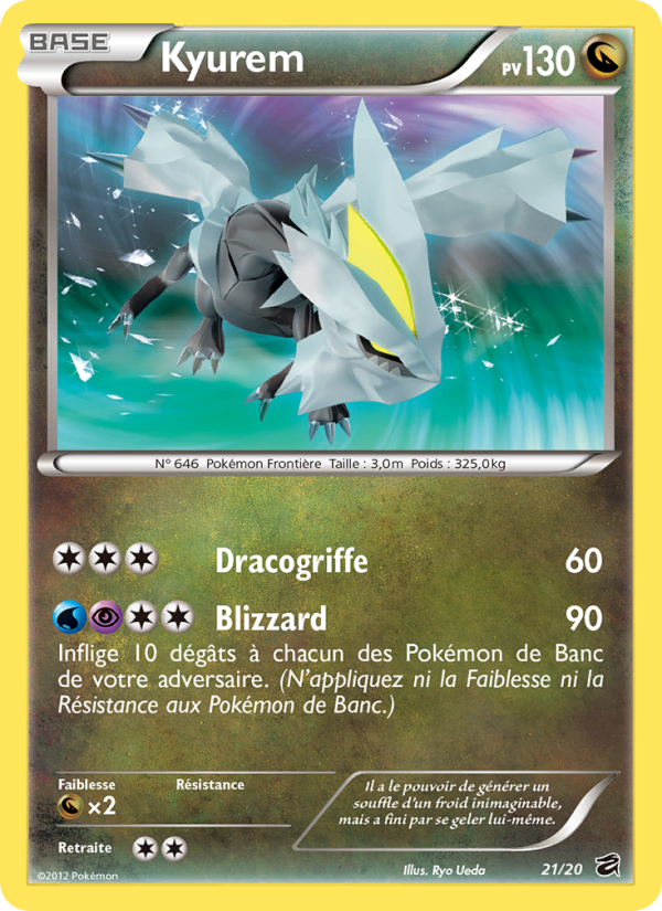 Kyurem 21 — Tesoro de Dragones (French Pokémon TCG card)